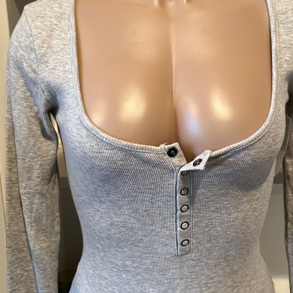 Open Edit Woman’s Ribbed Body Suit - Picture 3 of 14